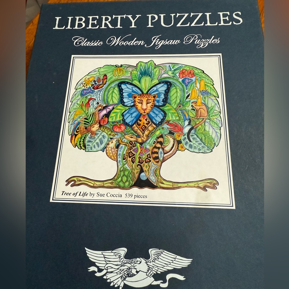 Tree of Life Liberty Puzzles - Vibrant Multicolor Wooden Jigsaw Puzzle